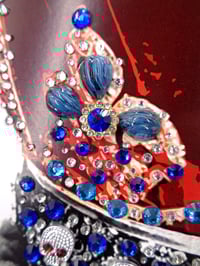 Image 5 of Prestige A3 Blue Jewel and Lapis Crown in 3D box frame