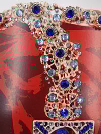 Image 15 of Prestige A3 Blue Jewel and Lapis Crown in 3D box frame