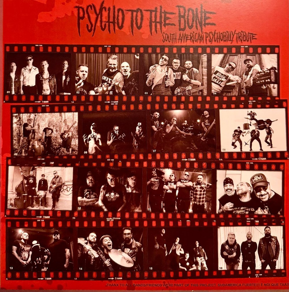 VA - PSYCHO TO THE BONE (LP) SOUTH AMERICAN PSYCHOBILLY TRIBUTE