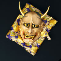 Image 2 of HANNYA WOOD NOH MASK.