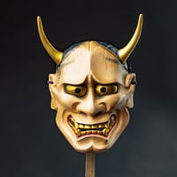 Image 1 of HANNYA WOOD NOH MASK.