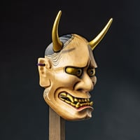 Image 3 of HANNYA WOOD NOH MASK.
