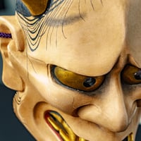 Image 5 of HANNYA WOOD NOH MASK.