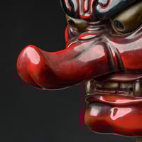 Image 5 of WOOD TENGU RED MASK