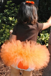 Image 3 of Orange Fluffy Tutu Baby Toddler Girl’s Tulle Skirt Birthday Halloween 