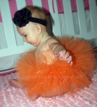 Image 4 of Orange Fluffy Tutu Baby Toddler Girl’s Tulle Skirt Birthday Halloween 