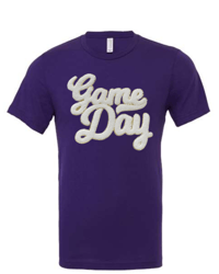 Image 4 of WHITE CHENILLE PATCH GAME DAY SWEATSHIRT