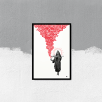 Image 1 of  LIMITED EDITION RUN OF 20, "You're Killing Me" 13"x19" Watercolor Paper Art Print