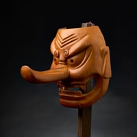 Image 2 of WOOD TENGU MASK
