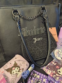 Image 1 of Nicholes Custom RESERVED Juicy Couture 2in1 Tote Meets Kuromi Bundle 