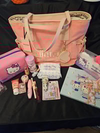 Image 2 of CAROLINAS CUSTOM RESERVED Juicy Couture Pink Wing It Tote Meets Hello Kitty Bundle 