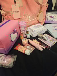 Image 6 of CAROLINAS CUSTOM RESERVED Juicy Couture Pink Wing It Tote Meets Hello Kitty Bundle 
