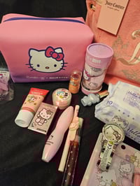 Image 7 of CAROLINAS CUSTOM RESERVED Juicy Couture Pink Wing It Tote Meets Hello Kitty Bundle 