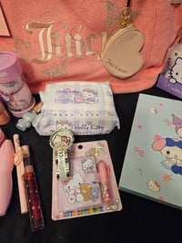Image 5 of CAROLINAS CUSTOM RESERVED Juicy Couture Pink Wing It Tote Meets Hello Kitty Bundle 