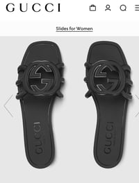 Image 2 of WOMEN'S INTERLOCKING G SLIDE SANDAL & Purse 