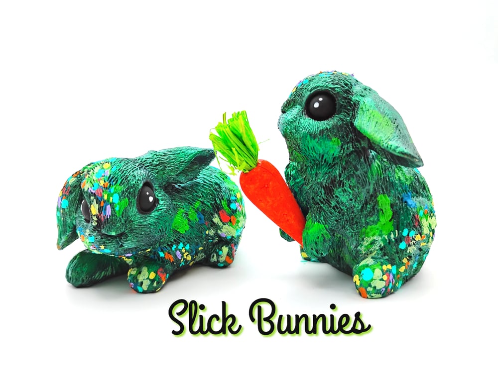 Slick Bunnies Pair "Bert & Ernie"