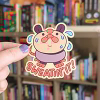 Image 2 of Sweatin It Sticker