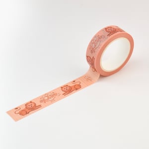 Image of Romantic Lions Pink 15mm Washi Tape