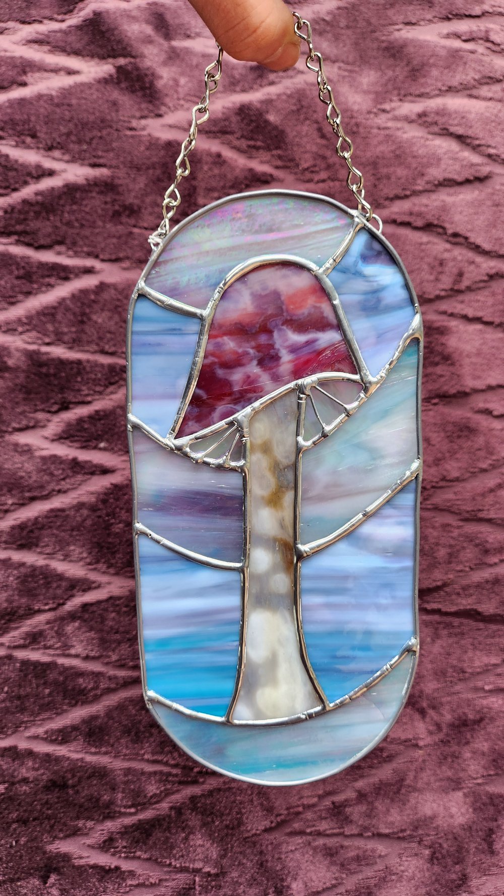 Toadstool Pill Shaped Suncatcher