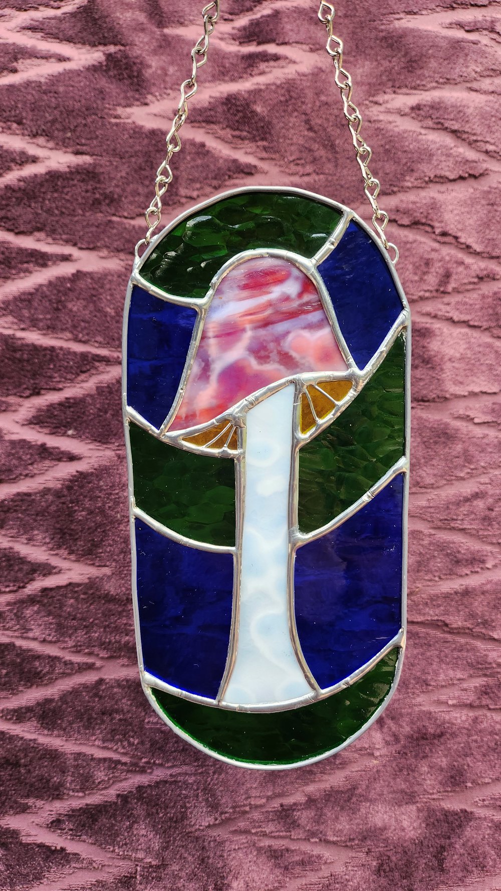 Toadstool Pill Shaped Suncatcher