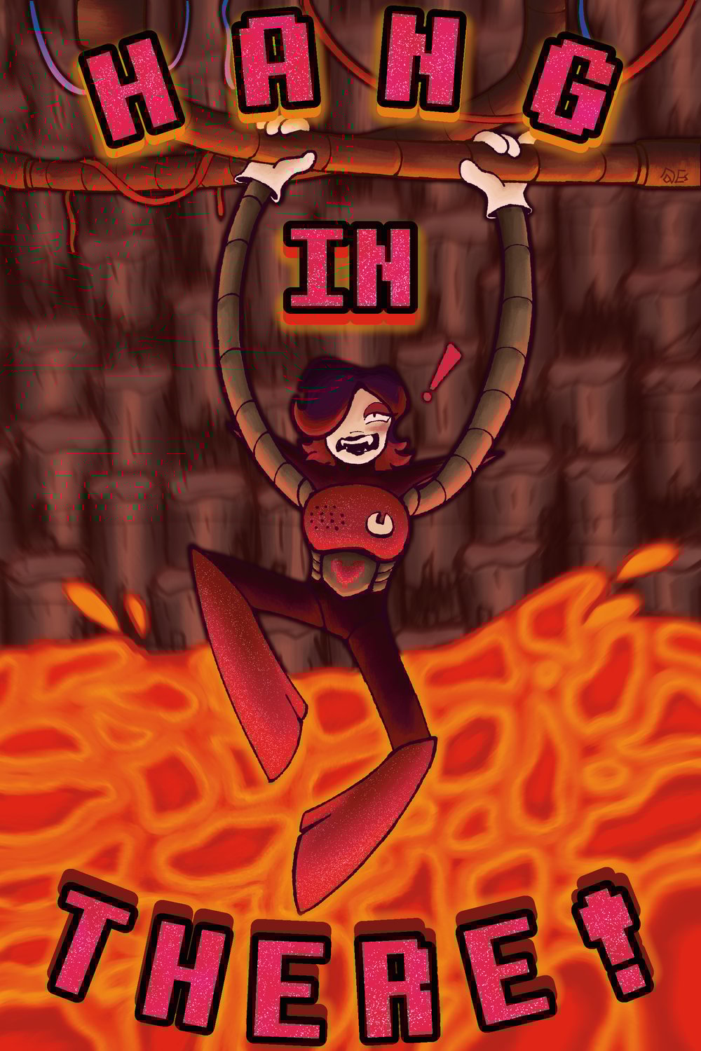 Image of Mettaton "Hang In There" 11x17 Poster Print