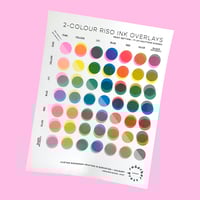 Image 1 of Rabarbar Press two-colour risograph print overlay sheet