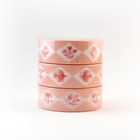 Image 3 of Floral Diamonds Pink 15mm Washi Tape 