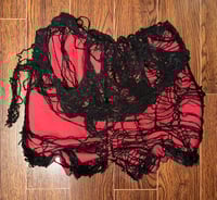 Image 3 of red distressed bloomers