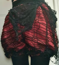Image 2 of red distressed bloomers