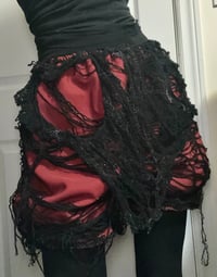 Image 1 of red distressed bloomers