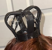 Image 2 of leather barbed wire mini crown