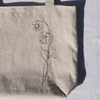 Image 1 of embroidered bellflower bag