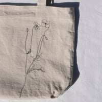 Image 1 of embroidered poppy bag