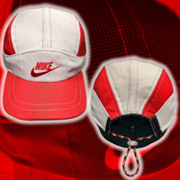 Image 1 of RED/WHITE NIKE Tailwind 5 Panel hat 