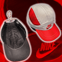 Image 3 of RED/WHITE NIKE Tailwind 5 Panel hat 