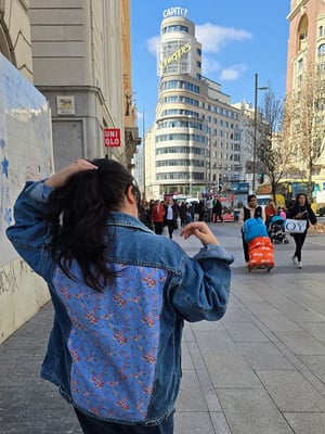 Chaqueta de flores