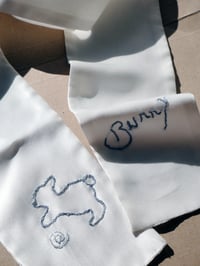 Image 2 of Bunny Silk & Bamboo Satin Hair Ribbon 