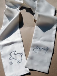 Image 4 of Bunny Silk & Bamboo Satin Hair Ribbon 