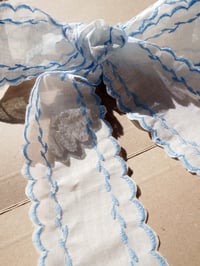 Image 3 of Doily Cotton Organdy Hair Ribbon