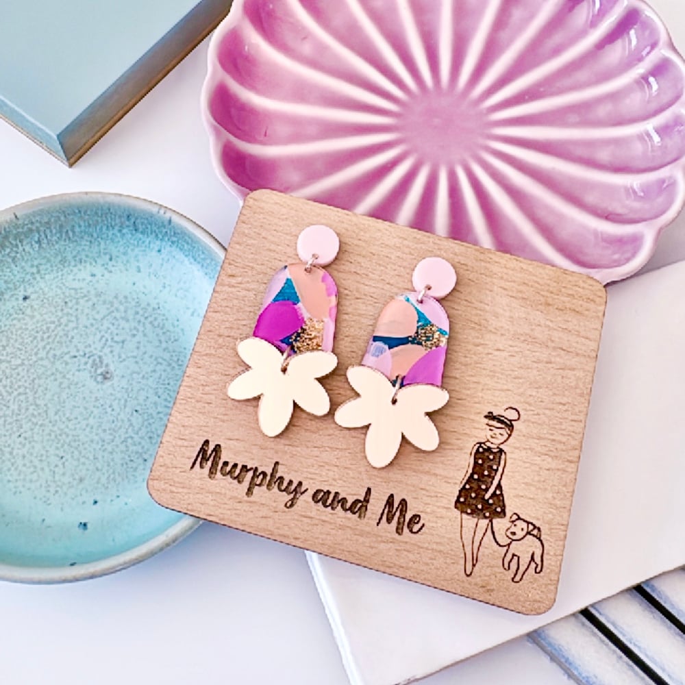 Image of 'Calypso' Fleur Mirror Dangles