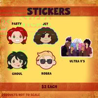 Image 3 of V FORMATION KILLJOY DIE-CUT VINYL STICKERS