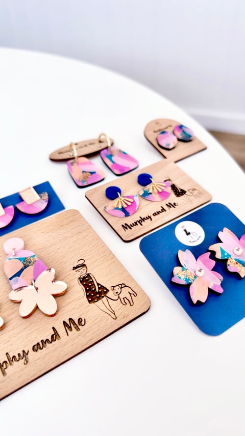 Image of 'Calypso' Painted Gem Studs