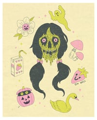 strawberry ghoul - 8x10 print