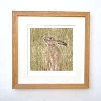Image 1 of HARVEST HARE HAND SIGNED ART PRINT