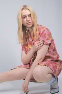 Image 1 of VESTIDO CAMISERO FLOWER ROSA