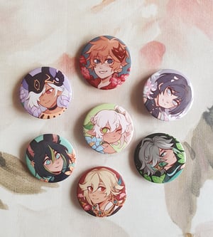 Image of Genshin Flower Buttons