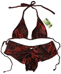 Image 1 of ♲ A Rose At Midnight Bikini Set - M/L
