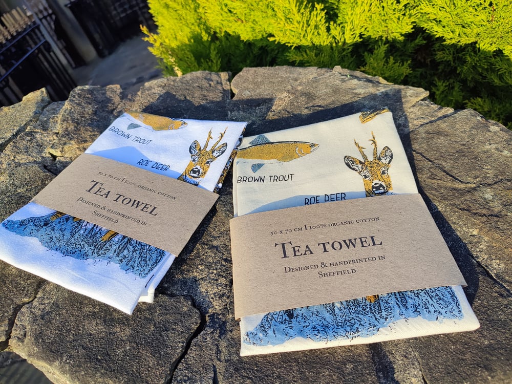 Peak District Wildlife Tea Towel 