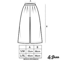 Image 3 of PANTALÓN CULOTTE FLOWER BEIGE