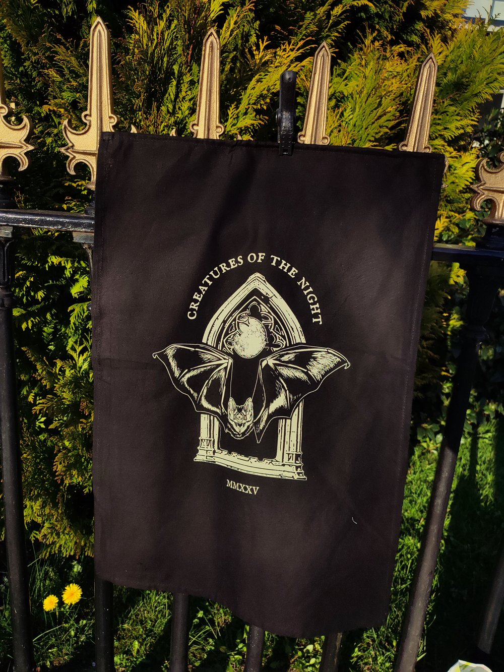 Creatures of the night wall flag